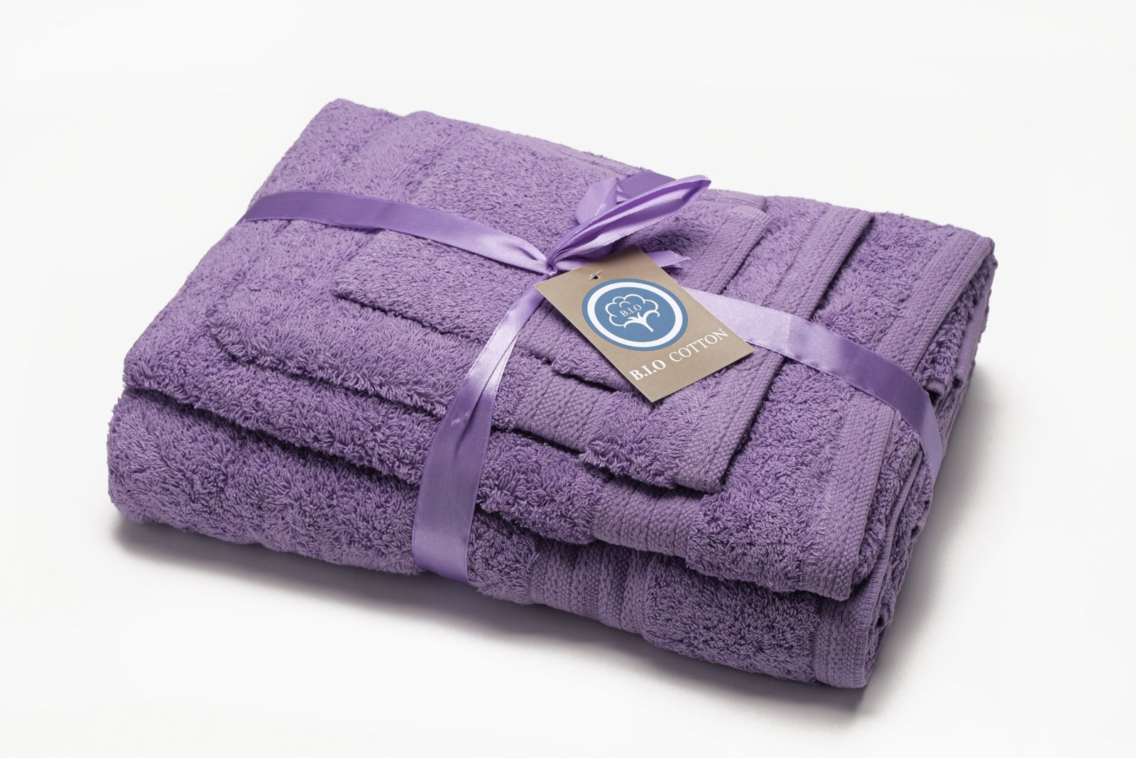 17TWLSET4COT(a)[TOWEL SET](PURPLE)